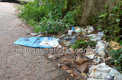 Garbage infront of BJP Office Mangalore